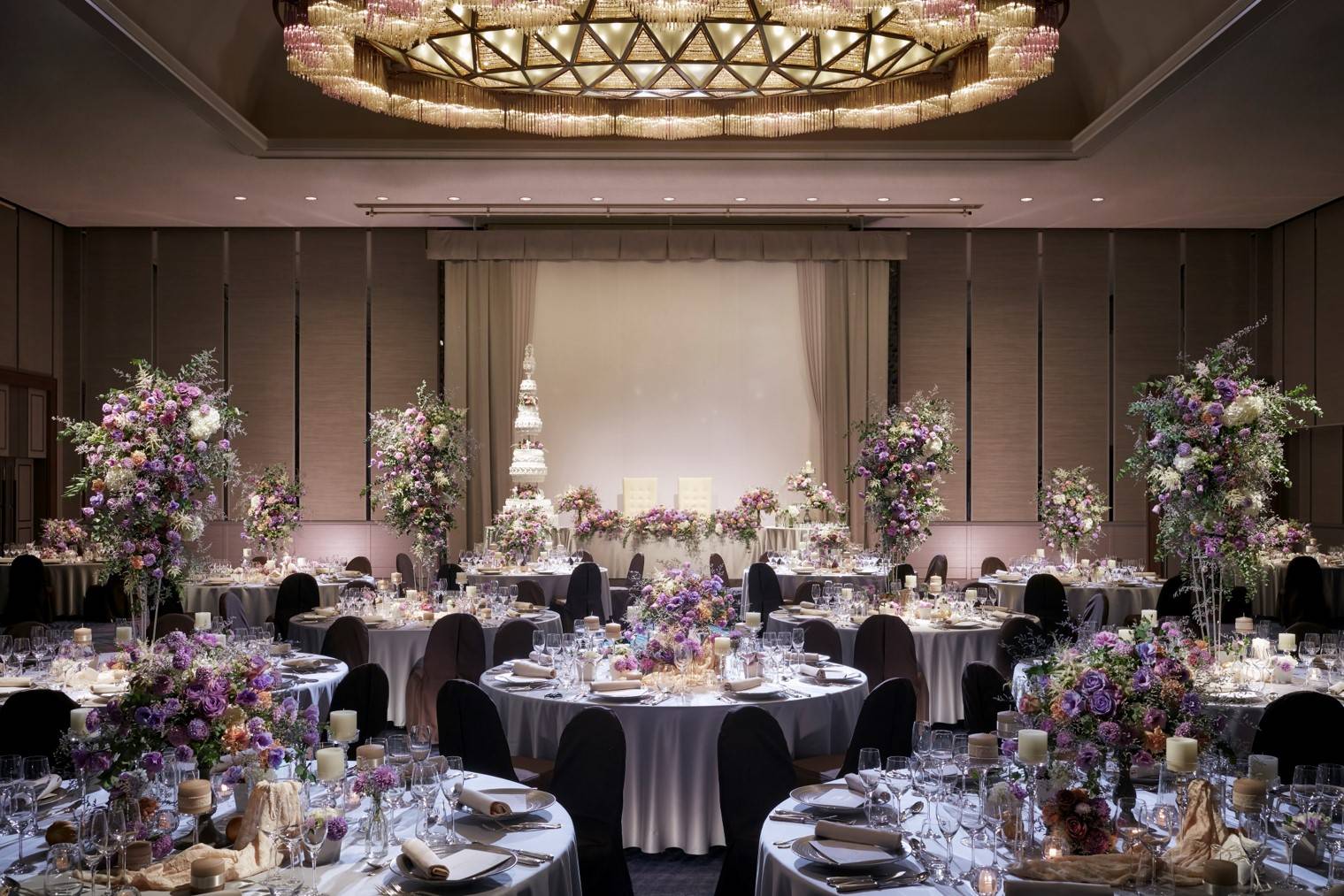 Swissotel Nankai Osaka 浪华大宴会厅 华丽粉红主题婚礼